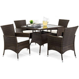 5pcs Wicker Patio Set, Brown (WK-003B)
