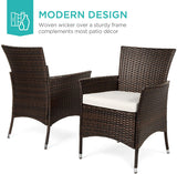 5pcs Wicker Patio Set, Brown (WK-003B)