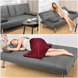 Futon Sofa Bed (Gray)