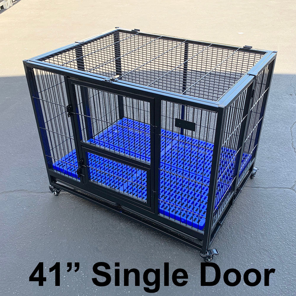 Single door dog top crate