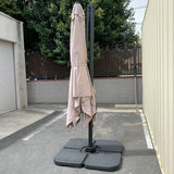 10x10ft Offset Umbrella, Beige (GU-037T)