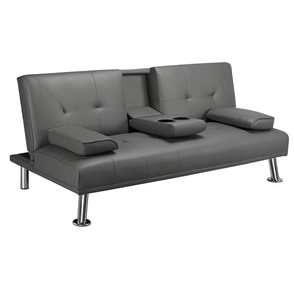 Futon Sofa Bed (Gray)