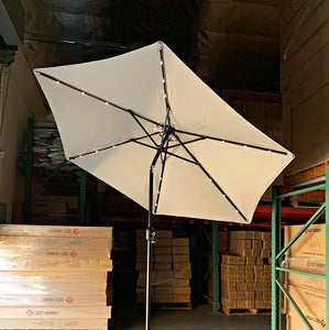 9ft LED Umbrella, Beige (GU-034T)