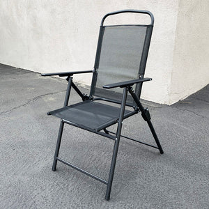 Folding Patio Chair, Black (GU-051B)